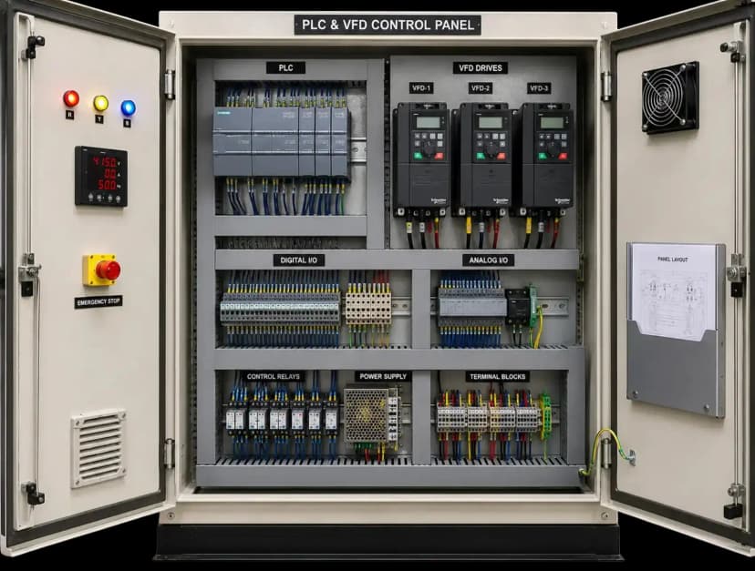 VFD & PLC Process Automation Panels